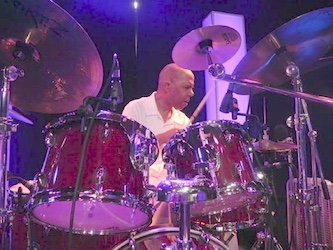 Kenne on drums with LIFEFORCE, Edina, MN